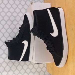 Nike Primo court black & white suede blazers 630656-091 2015 women's 9 men's 7
